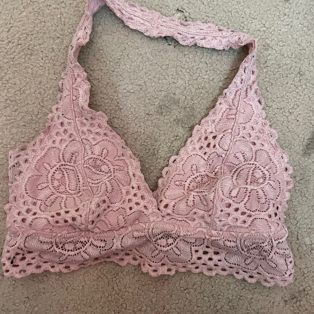 pink bralette
